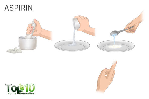 aspirin to make flat warts fall out