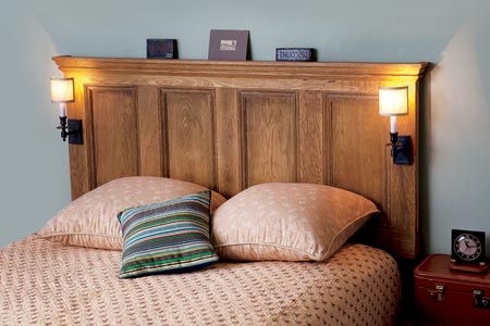 diy door headboard