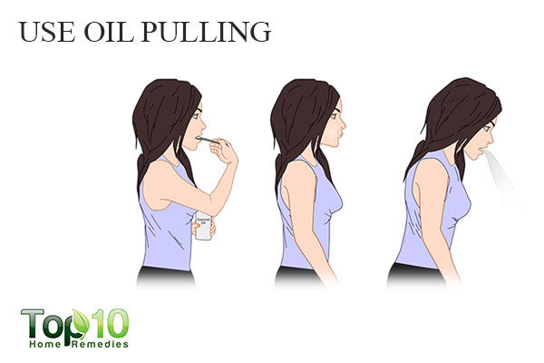 do oil pulling to treat white spots on teeth