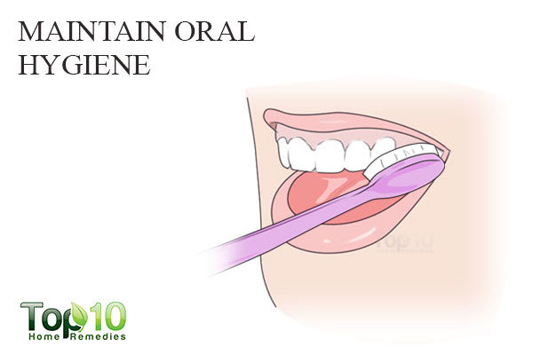 maitain oral hygiene to remove white spots on teeth