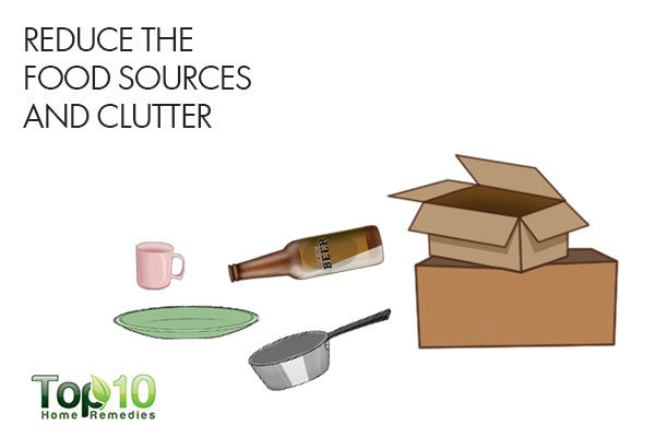 reduce sources of food and clutter to remove silverfish