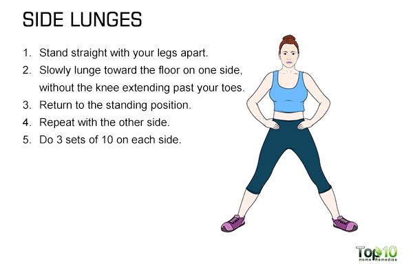 side lunges for larger hips